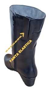 Cizme dama din piele naturala, cu fermoar, negru, Imblanite, Marimi 36 la 41 MVS30CZM - Img 2