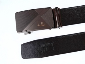 Curea barbati, casual, eleganta, din piele naturala, Negru 3.5cm - CK22N - Img 3