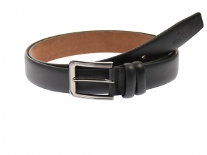 Curea barbati eleganta, din piele ecologica neagra 3.5 cm - DR1320NECO