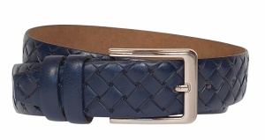 Curea barbati eleganta din piele naturala bleumarin inchis CLK236BL - Img 3