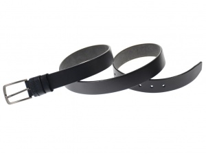 Curea barbati eleganta, din piele naturala, bluemarin 3.5 cm - DR1215BLM - Img 3