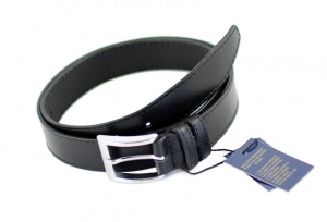 Curea barbati eleganta din piele naturala (culoare neagra) CC300N - Img 2