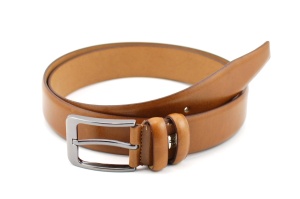Curea barbati eleganta din piele naturala maro coniac DR136CON