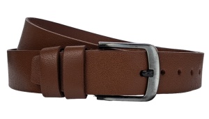 Curea batal barbati, lata, din piele naturala, Maro, Latime 4.2cm, lungime pana la 170cm - CK85MD - Img 2