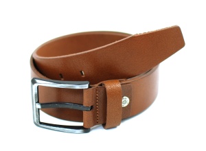 Curea casual - eleganta barbati din piele naturala - Maro DR1-400CK - Img 4