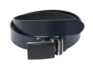 Curea eleganta barbati din piele naturala, Bleumarin - 00001397BLM