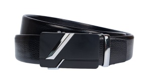 Curea eleganta barbati pentru costum, catarama metalica fara ac, latime 3.5 cm, lungime reglabila, negru - CK211N