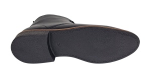 Ghete barbati casual din piele naturala de culoare neagra STDG184N - Img 3