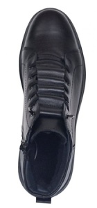 Ghete barbati casual din piele naturala, imblanite, GKR350N - Img 2
