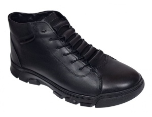 Ghete barbati casual din piele naturala pe calapod lat SPORT23N