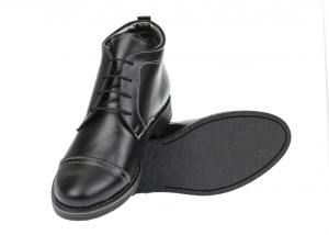 Ghete barbati din piele naturala casual - elegante Made in Romania - BOND2NEGRU - Img 3