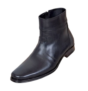 Ghete barbati elegante din piele naturala imblanite 716N - Img 1
