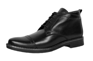 Ghete barbati negre din piele naturala imblanite Bond Siret - Img 2