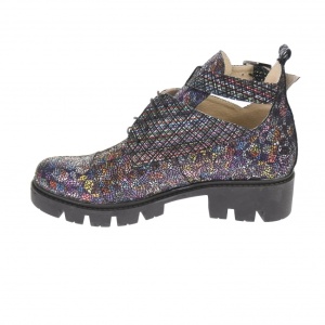 Ghete dama, casual, din piele naturala, multicolor - G213COLOR - Img 6