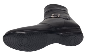Ghete dama Marimea 39 din piele naturala cu fermoar imblanite GD156N2 - Img 8