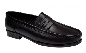 Mocasini barbati casual din piele naturala - Model Negru GKR13N