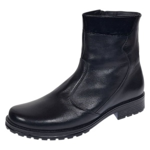 Oferta 38 Ghete dama din piele naturala cu fermoar negre imblanite LMVS21NL - Img 5