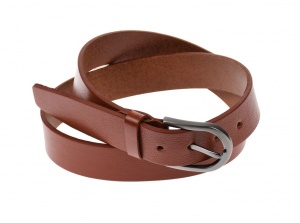 Oferta marimea 125 , curea barbati eleganta , din piele naturala , maro 3,7 cm - DR1MARO125 - Img 5