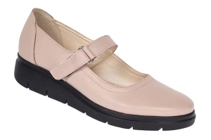 Oferta marimea 35, 39 - Pantofi dama din piele naturala cu bareta, Bej - LP38BEJ - Img 7
