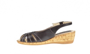 OFERTA marimea 36, 38 - Sandale dama, din piele naturala, maro, cu platforma de 4cm - LS52M - Img 4