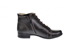 Oferta marimea 36 - Ghete dama Amanda din piele naturala, imblanite, culoare Maro - LG21MABOX - Img 3