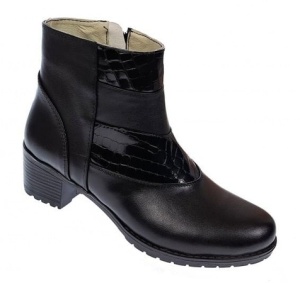 Oferta marimea 37 Ghete dama din piele naturala cu fermoar LMVS20N - Img 9