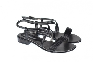 Oferta marimea 37 - Sandale dama din piele naturala cu platforma joasa - cod LS8N - Img 4