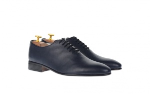 Oferta marimea 39, 41 - Pantofi barbati eleganti din piele naturala de culoare bleumarin inchis - LNIC5BLPR