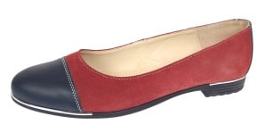 Oferta marimea 39 Balerini dama casual din piele naturala Grena - Bleumarin LRUTBLVIS - Img 2