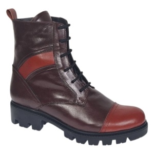 Oferta marimea 39Ghete dama din piele naturala cu siret si fermoar Amanda Maro LG215MM - Img 5