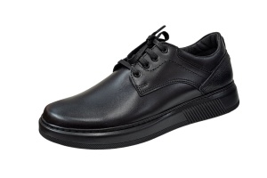 Oferta marimea 40 42 Pantofi casual barbati din piele naturala Cairo Negru Reducere