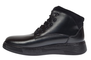 Oferta Marimea 40 Ghete barbati casual din piele naturala imblanite, cu siret L415N - Img 4
