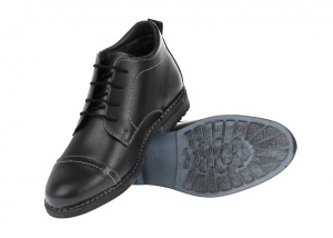 OFERTA MARIMEA 40 - Ghete barbati din piele naturala, imblanite, negre - L2079N - Img 4