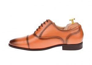 Oferta marimea 40 Pantofi barbati eleganti din piele naturala maro BRUNO - L347CON - Img 6