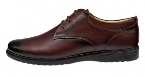Oferta Marimea 42 Pantofi barbati casual din piele naturala Bordeaux - LGKR30GRENA - Img 6