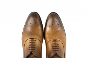 OFERTA MARIMEA 44 - Pantofi barbati eleganti din piele naturala, NISIP - 245MD - Img 2