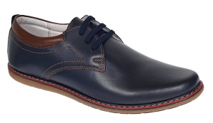 Oferta Pantofi barbati din piele naturala bleumarin 338BLM - Img 3