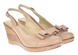 Oferta Pantofi dama bej din piele naturala, cu platforme de 7cm LS100BEJ - Img 4
