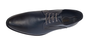 Oferta Pantofi Probati/Purtati barbati, eleganti, piele naturala, Bleumarin - GKR03BL - Img 3