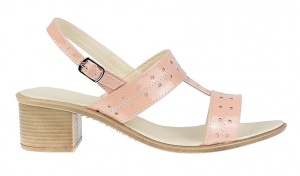 Oferta Sandale dama din piele naturala Nud Lac LS7NUDLAC - Img 5