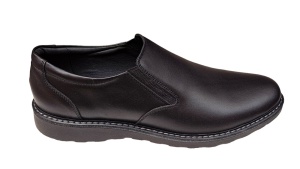 Pantofi barbati casual din piele naturala Army Negru CORSAEN - Img 4