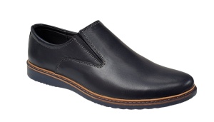 Pantofi barbati casual din piele naturala bleumarin 330EBLM - Img 4