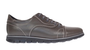 Pantofi barbati casual din piele naturala Gri, GKR67GRI - Img 5