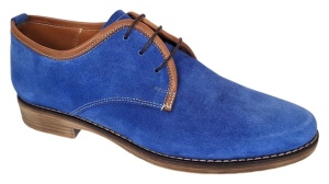 Pantofi barbati casual din piele naturala intoarsa Albastru PRAMFBLUE - Img 9