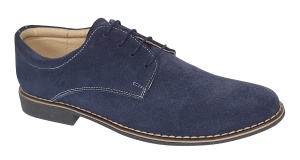 Pantofi barbati casual din piele naturala intoarsa bleumarin PAVELBLM2 - Img 5
