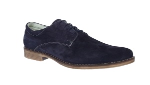Pantofi barbati, casual, din piele naturala intoarsa, bleumarin VELBLM - Img 2