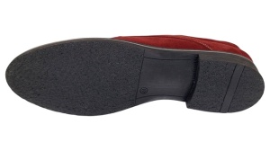 Pantofi barbati casual din piele naturala intoarsa bordeaux PAVELV - Img 2