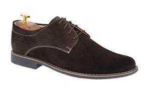 Pantofi barbati casual din piele naturala intoarsa - Model Maro Brun PAVELMARO