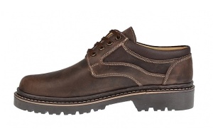 Pantofi barbati casual din piele naturala maro - Model Mark Bufo 3MBF - Img 2