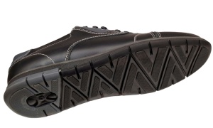 Pantofi barbati, casual din piele naturala, Negru, GKR67N - Img 3